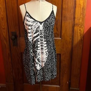 RARE Iron Fist PLUS Skeleton Slip Dress Sz XXL